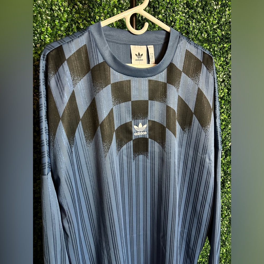 Adidas Originals Rekive‎ Graphic Long Sleeve Jersey Mens Wonder Steel